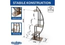 DanDiBo Blumenständer Metall 160 cm Hoch Schwarz Halbrund Bild 1