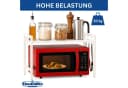 DanDiBo Küchenregal Verstellbares Mikrowellenregal Weiß Bild 4