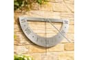 DanDiBo Sonnenuhr Edelstahl Wand 70cm Wetterfest Silber Matt Bild 2