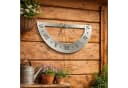 DanDiBo Sonnenuhr Edelstahl Wand 70cm Wetterfest Silber Matt Bild 3
