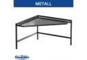 DanDiBo Küchenregal Mikrowellenregal Eckregal 72x72 cm Schwarz Bild 3