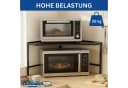 DanDiBo Küchenregal Mikrowellenregal Eckregal 72x72 cm Schwarz Bild 5