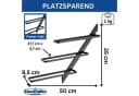 DanDiBo Weinregal Wand Metall Schwarz Modern 96692 Flaschenregal Schmal Bild 1