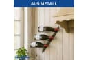 DanDiBo Weinregal Wand Metall Schwarz Modern 96692 Flaschenregal Schmal Bild 5