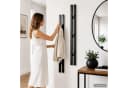 DanDiBo Wandgarderobe 2er Set Schwarz Metall mit 6 Haken Bild 4