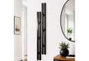 DanDiBo Wandgarderobe 2er Set Schwarz Metall mit 6 Haken Bild 5