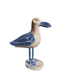 Dekofigur Möwe auf Fuß Holz massiv maritime Deko 20 cm Bild 2