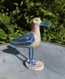 Dekofigur Möwe auf Fuß Holz massiv maritime Deko 20 cm Bild 3