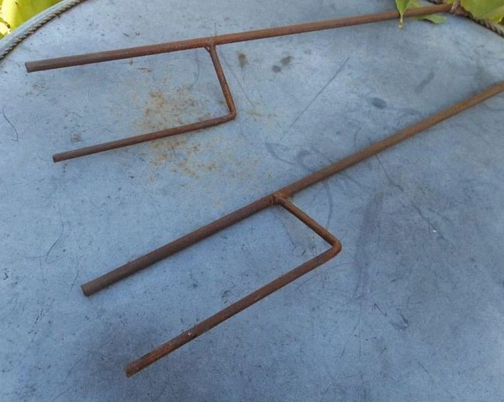 Deko-Impression Gartenstecker 2er-Set mit Haken Eisen Rost - Bild 3