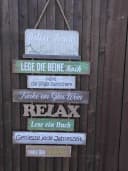 Deko-Impression Wanddeko Balkonschild Holz MDF Mehrfarbig Bild 3