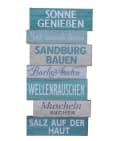 Deko-Impression Wanddekoobjekt Schild Strandregeln Gartenregeln Beach Relax Holz /MDF 49 cm Bild 2