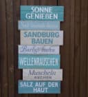 Deko-Impression Wanddekoobjekt Schild Strandregeln Gartenregeln Beach Relax Holz /MDF 49 cm Bild 3