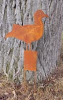 Deko-Impression Gartenstecker Möwe Eisen Naturrost Bild 1
