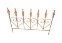 Deko-Impression Rankgitter Steckzaun Eisen massiv Rost 54 cm Bild 2