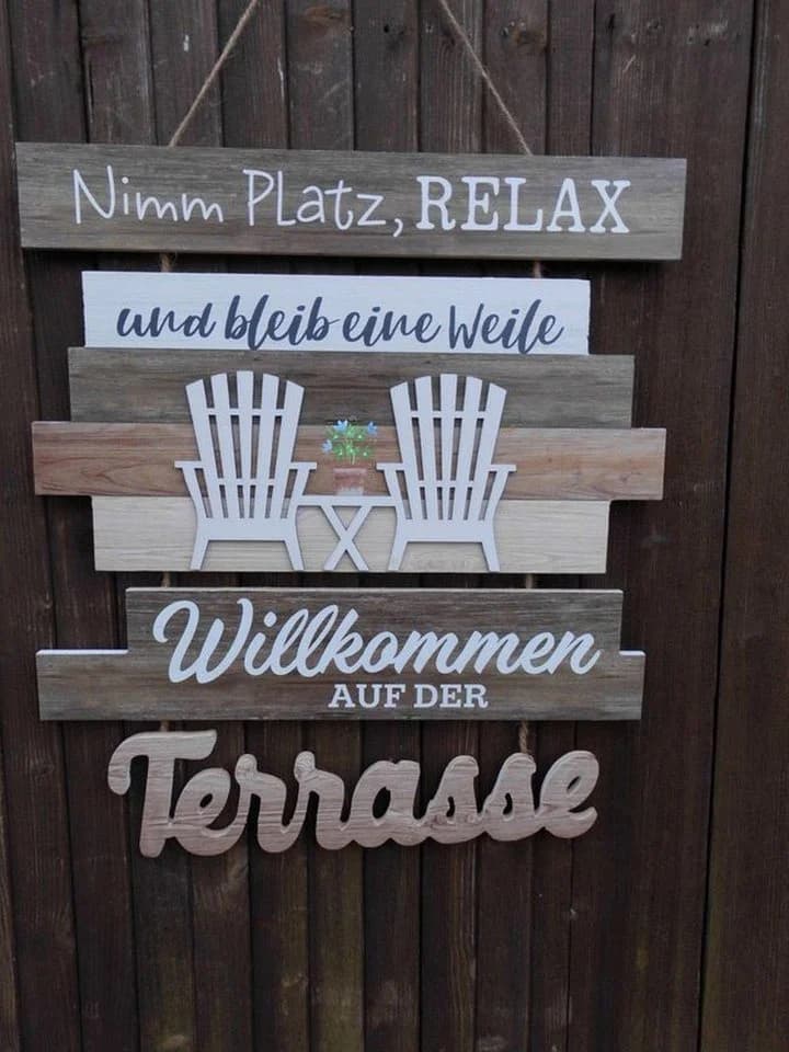 Deko-Impression Wanddeko Schild Nimm Platz 37cm - Bild 3