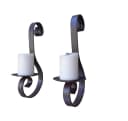 Deko-Impression Wandkerzenhalter 2er Set Eisen massiv dunkelbraun Bild 2