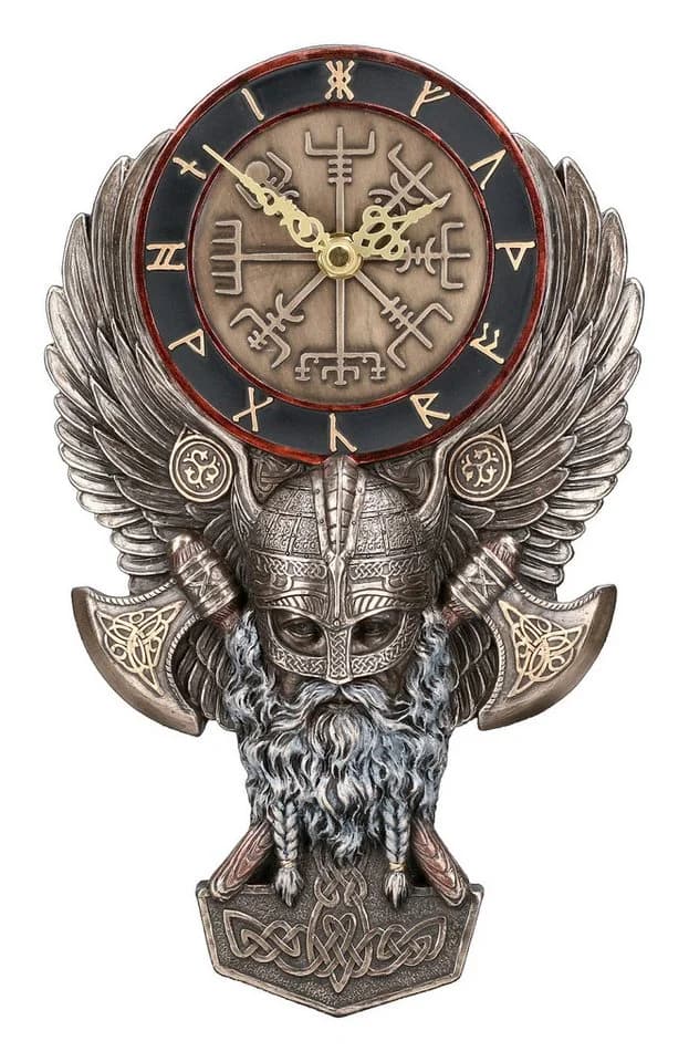 Figuren Shop GmbH Wanduhr Wikinger Vegvisir Veronese Dekoration - Bild 2