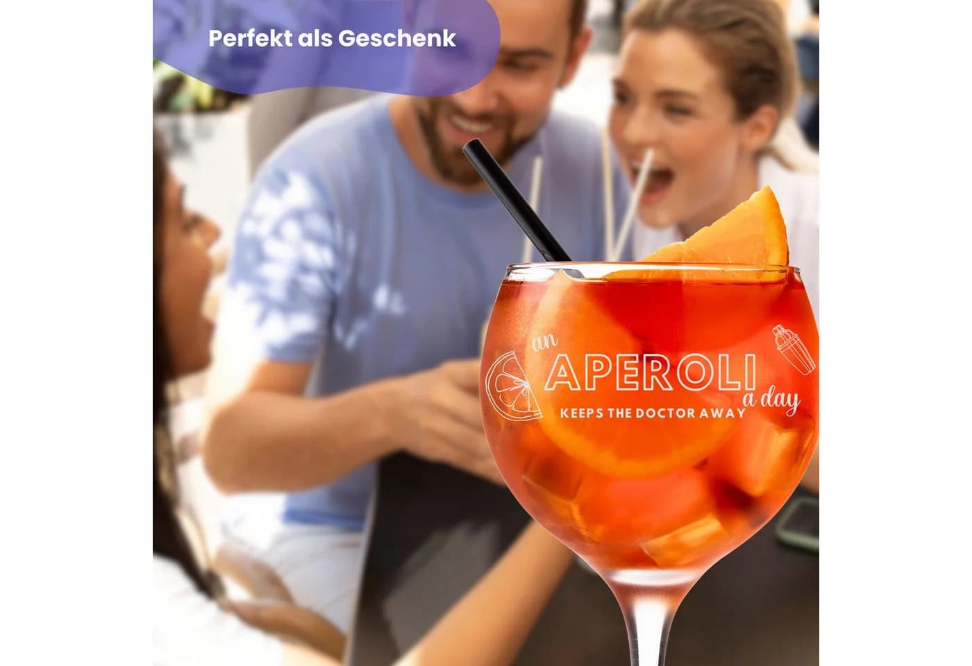 Lasernauten Aperitifglas Spritz Glas mit Gravur 630 ml - Bild 3