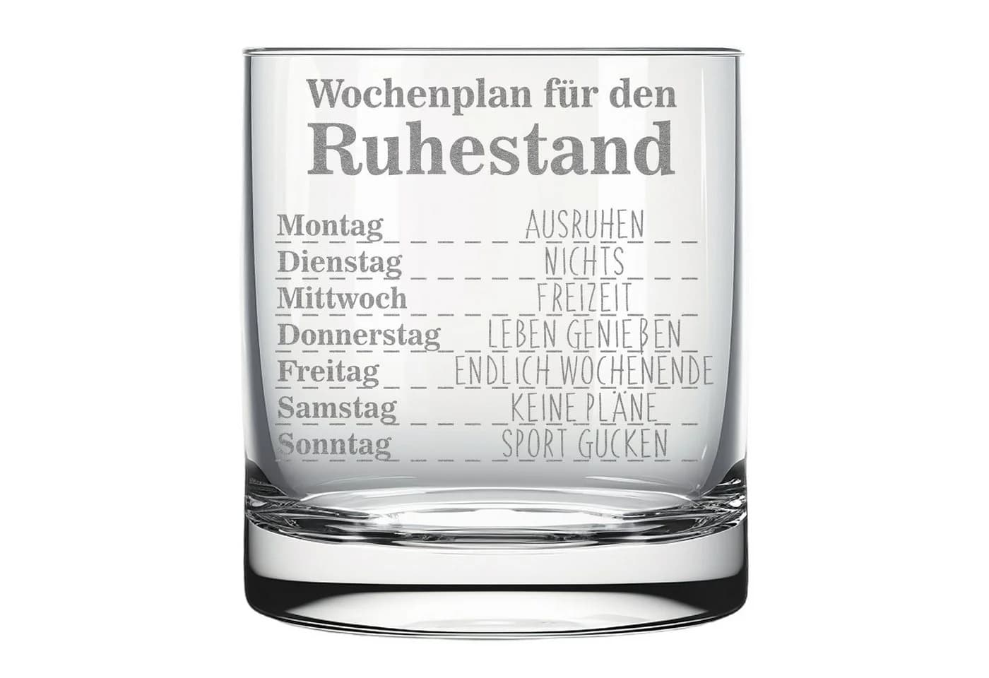 Lasernauten Whiskyglas mit Gravur Ruhestand - Bild 2