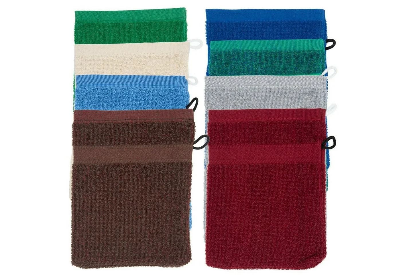 TSB Werk Waschlappen 4-tlg. Baumwolle/Polyester Set