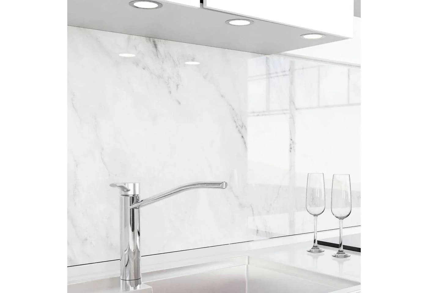 danario Küchenrückwand Folie Glasoptik Spritzschutz Selbstklebend 0,8 mm - Bild 2