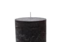 Candelo Stumpenkerze Kerzen Ambiente Rustic - Schwarz - 4er Set 12cm Bild 5