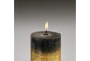 Candelo Stumpenkerzen 4er Set Schwarz-Gold 12cm 54h Adventskerzen Bild 3
