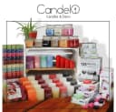 Candelo Stumpenkerzen 4er Set Schwarz-Gold 12cm 54h Adventskerzen Bild 5