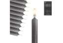 Candelo Spitzkerzen 10er Set Schiefergrau 7,5 Std Brenndauer 18,5cm Bild 4