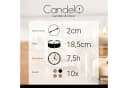 Candelo Spitzkerzen 10er Set Schiefergrau 7,5 Std Brenndauer 18,5cm Bild 5