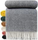 STTS Wolldecke TIROL M 100% Schurwolle Grau 140x200cm Bild 2