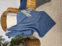 STTS Wolldecke TIROL M 100 % Schurwolle Blau Bild 1