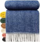 STTS Wolldecke TIROL M 100 % Schurwolle Blau Bild 2