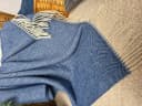 STTS Wolldecke TIROL M 100 % Schurwolle Blau Bild 3