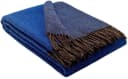 STTS Wolldecke TIROL 100% Schurwolle Braun-Blau Bild 2