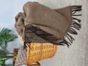 STTS Wolldecke TIROL 100% Schurwolle Beige/Braun Bild 4