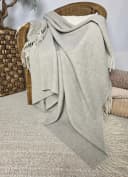 STTS Wolldecke Faro Merinowolle-Kaschmir-Mix Beige-Grau Bild 4