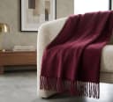 STTS Wolldecke TIROL 100% Schurwolle Rot 140x200 cm Bild 5