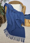 STTS Wolldecke TIROL M 100% Schurwolle Blau Bild 1