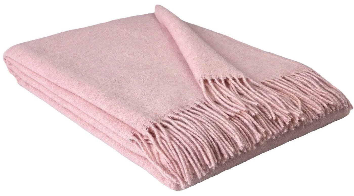 STTS Wolldecke Merinowolldecke Plaid Faro Rosa - Bild 2