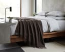STTS Wolldecke Faro Merinowolle-Kaschmir-Mix Braun Bild 1