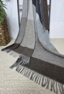 STTS Wolldecke TIROL 100% Schurwolle Beige/Braun/Grau Bild 4
