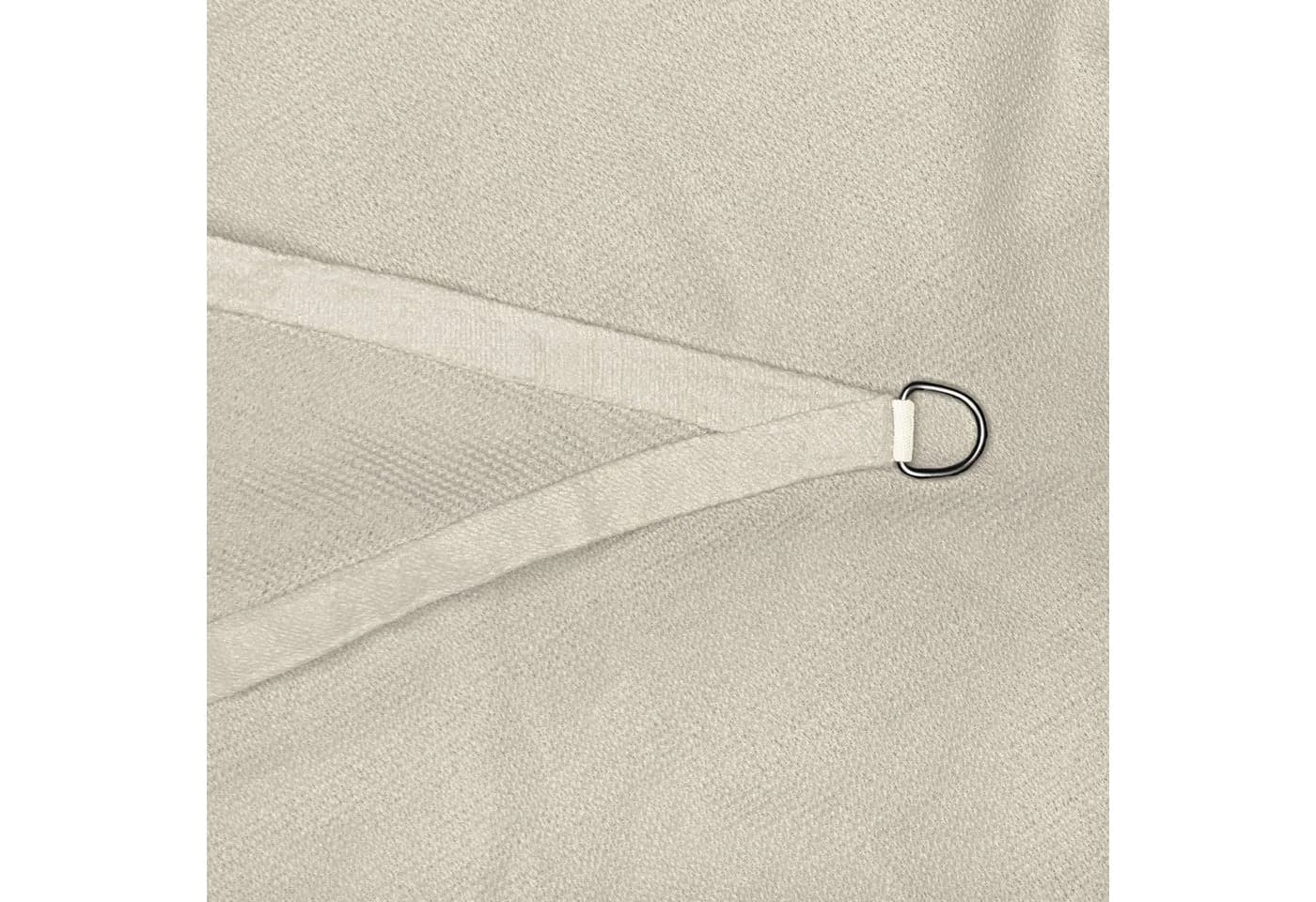anndora Sonnensegel rechtwinkliges Dreieck HDPE UV-Schutz beige - Bild 4
