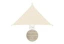 anndora Sonnensegel 5x5x7m Dreieck Beige UV-Schutz Bild 2