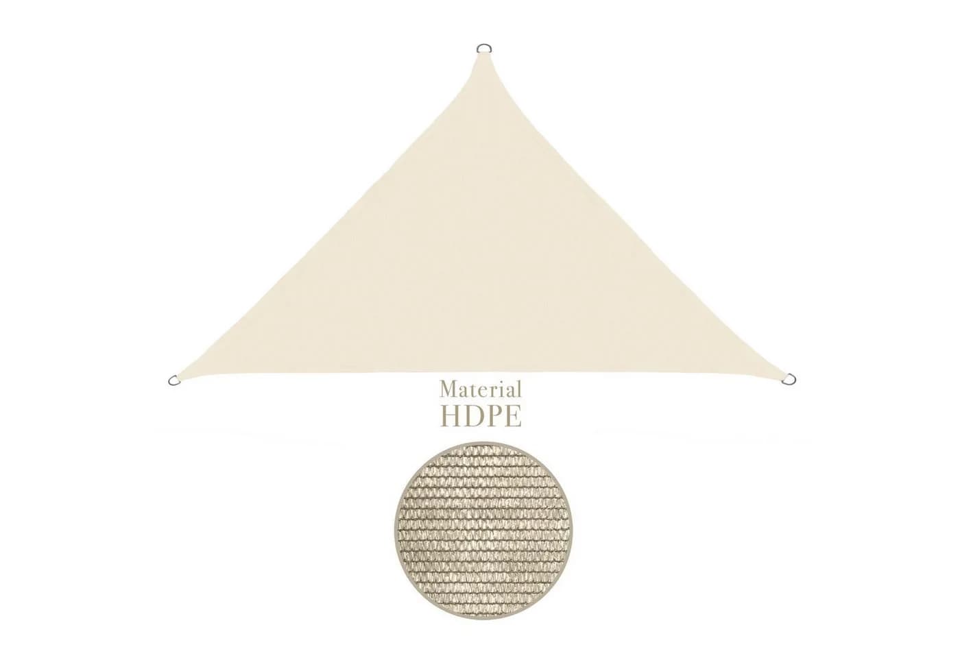 anndora Sonnensegel 5x5x7m Dreieck Beige UV-Schutz - Bild 2