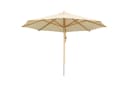 anndora Sonnenschirm 4m rund Buche Holz FSC beige Bild 2