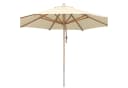 anndora Sonnenschirm 4m rund Buche Holz FSC beige Bild 3