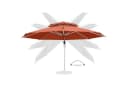 anndora Ampelschirm 4m Aluminium Sonnenschirm mit Kurbel & Winddach Bild 3