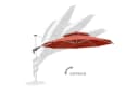 anndora Ampelschirm 4m Aluminium Sonnenschirm mit Kurbel & Winddach Bild 4