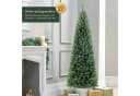 Salcar Künstlicher Weihnachtsbaum 180 cm mit 618 PVC Nadeln Bild 1